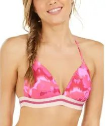 Hula Honey Hana Push-Up Tie Dye Bikini Top Berry