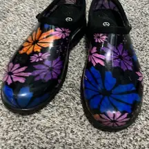 Sloggers - Floral waterproof rain shoes - size 9