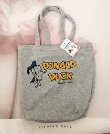 Boutique Donald Duck tote gray fabric soft shoulder bag cartoon