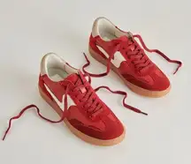Dolce Vita Notice Sneakers in Crimson Suede