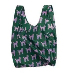 Baggu Standard Reusable Tote Green Poodle Brand‎ New