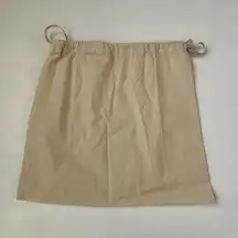 Tory Burch Canvas Drawstring Dust Bag | Logo Storage Pouch Neutral Beige