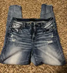 Buckle Black Ankle Skinny Jeans