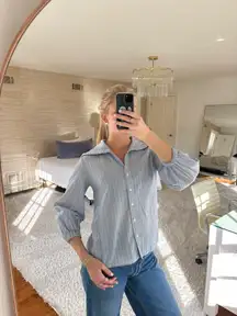 Blue and White Stripped Blouse