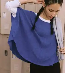 #91 NWT Free People Full Circle Layer in Electric Shock Combo