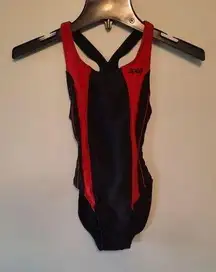 Sporti One Piece Swimsuit Sz 28 Ted Black Competition Swim Team Teen