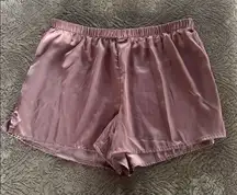 Stars Above Gold Satin Pajama Shorts