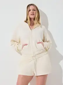 NWT Skims French Terry Zip Up Hoodie MEDIUM