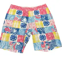 Like new! Women's‎ Lilly Pulitzer Embroidered patchwork Shorts. Size 10