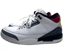 AUTHENTIC! Air Jordan 3 Retro Denim SE Red 2020 Sz11 Fits Like 10.5 WEAR AS IS!!