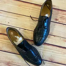 GAP Navy Blue Leather Dress Shoes Oxfords, Size 8B