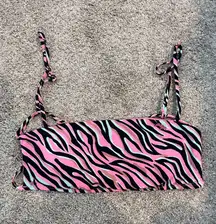 Zebra Bikini Top