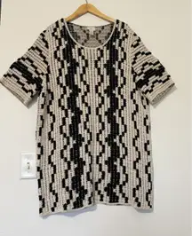 H&M Crochet Short Dress Women’s Size M Beige Boho Beach Cover-Up