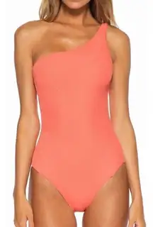 BECCA By Rebecca Virtue Swimsuit Fine Line Rib One Piece Medium