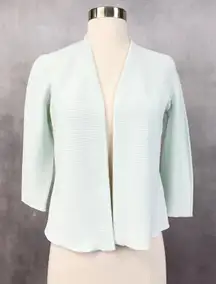 J‎ McLaughlin Womens Cardigan Sweater Size S Mint Green Classic Coastal Preppy