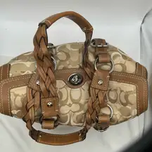 Coach Chelsea Beige Optic Sig Satchel Tote Bag F0793-10995 -