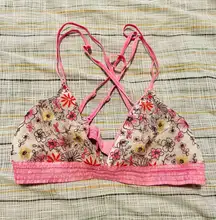 Floral Bralette Pink Size L