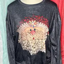 Source Unknown Black Sweatshirt with Embellished Design