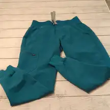 Figs teal jogger scrub pants size XXS