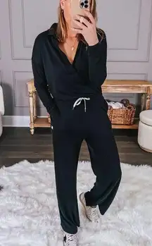 VUORI Black Lux Intentions Jumpsuit M