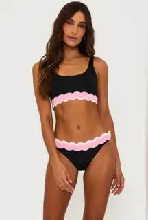 Beach Riot Marin Top Sweet Berry Wave, Size Small , $98
