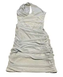 Micas Women’s Blue Runched Mini Dress Size Small NWT‎ Party Luxury