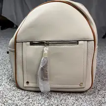 Montana West Women's Beige Backpack Purse with Tassel & Zipper Pocket