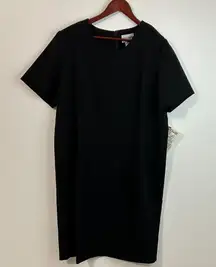 Main Street Classics Black Pleated Shift Dress – Size A8 See Measurements