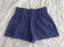 Purple High Rise Pull On Shorts S