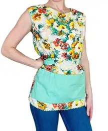 Vintage 60’s Peggy’s Hostess Colorful Floral Apron Smock