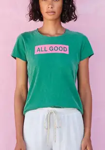Sundry Green and Pink 'All Good' Tee