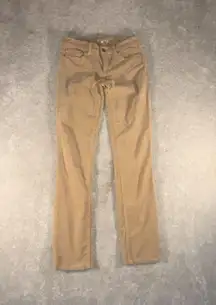 Tory Burch Corduroy Super Skinny Jean Women's 26 Beige Low‎ Rise Stretch