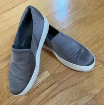Size 10 Vince slip on silk top shoes