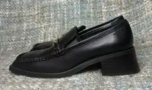 NWOB - Vagabond Shoemakers Blanca Polished Leather Chain Loafer in Black