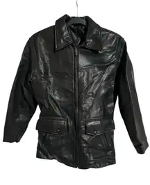 Women’s COACH Black Leather Jacket