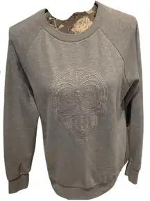 OBEY Gray Sugar Skull Sweatshirt size medium