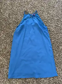 Blue Halter Dress