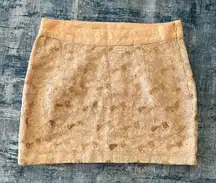 New! Vero Moda Peach Lace Sequin Side Zip Mini Skirt 165/68A Approx Size 4