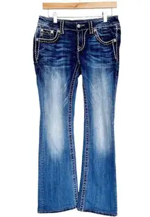 Miss Me Signature Boot Cut Flap Pocket Jeans Sz 28