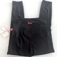 NWT Juicy Couture Sport Black Leggings Size Small