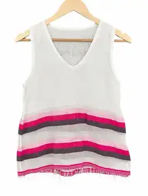 Lemlem Striped Tank Too Gauze Fringe Medium