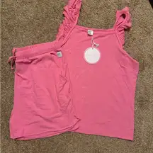 Pink Ruffle Pajama Set