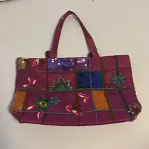 MILSON & LOUIS BRAND SILK HAND BAG EMBROIDERY AND SEQUIN DESIGN
GORGEOUS COLORS