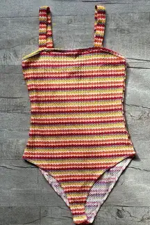 Forever 21  Knit Chevron Summer Tank Bodysuit Festival Boho CUTE! NWOT S