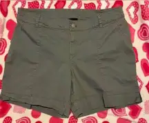 Lane Bryant  Size 18 Grey Cotton Blend Chino Shorts