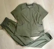 Scrub Set in Olive Green