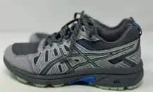 Asics Women's Light Green‎ Gray Canvas Gel Venture 7 Sneakers Size 6