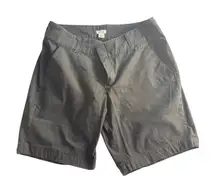 J.Crew Women’s Black Chino Bermuda Shorts Size 10 Cotton Blend