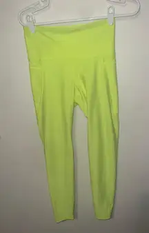 Neon Yellow Running Leggings