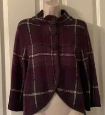 KIM ROGERS PURPLE SWEATER TYPE JACKET PM